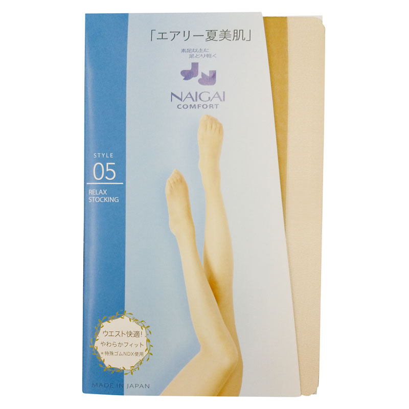 【在庫限り】【定番】リラックスストッキング 夏肌（交編）
