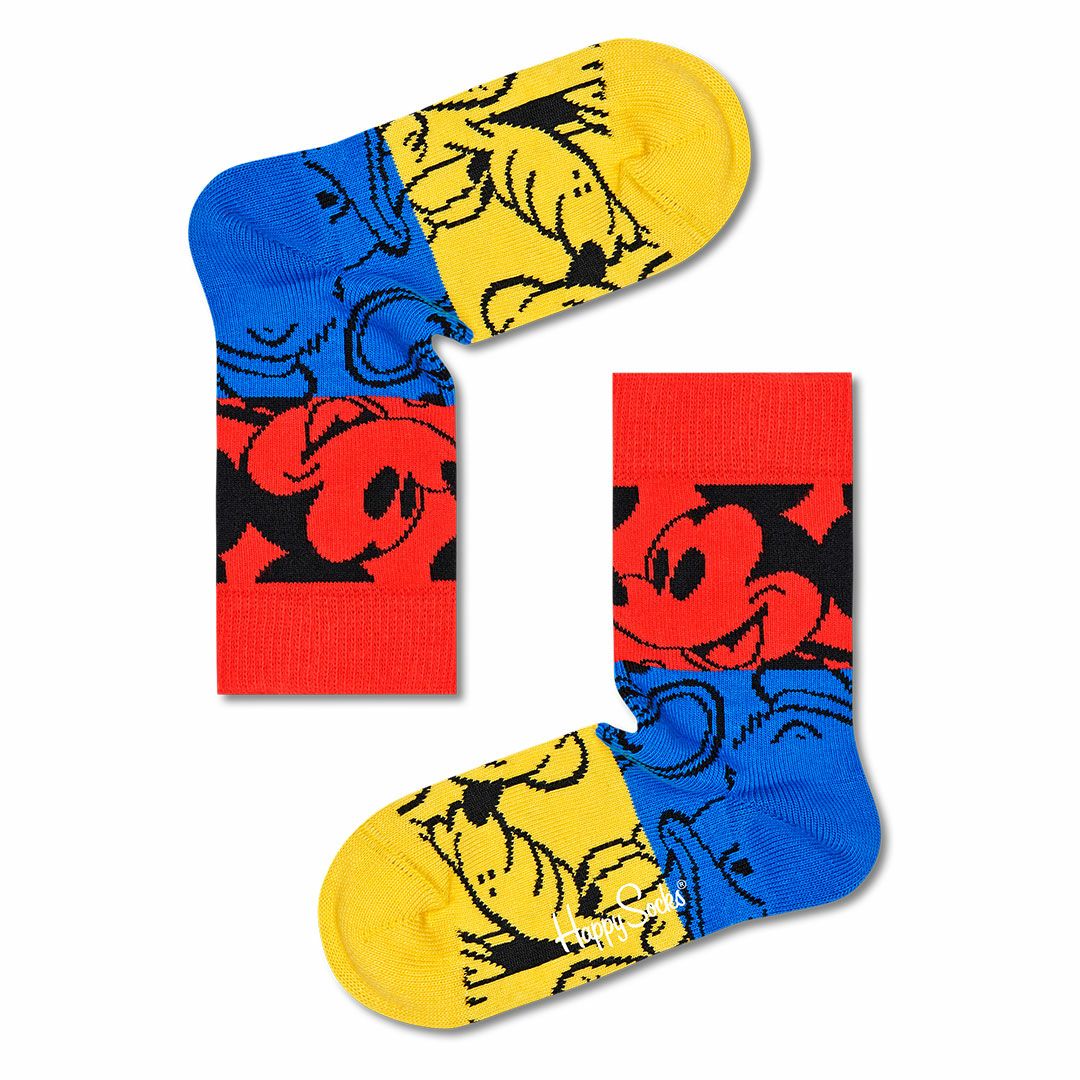 【Limited】Happy Socks × Disney ( ディズニー )  Colorful Friends  子供 クルー丈ソックス <img src='/banner_images/banner_0000000187.gif'>