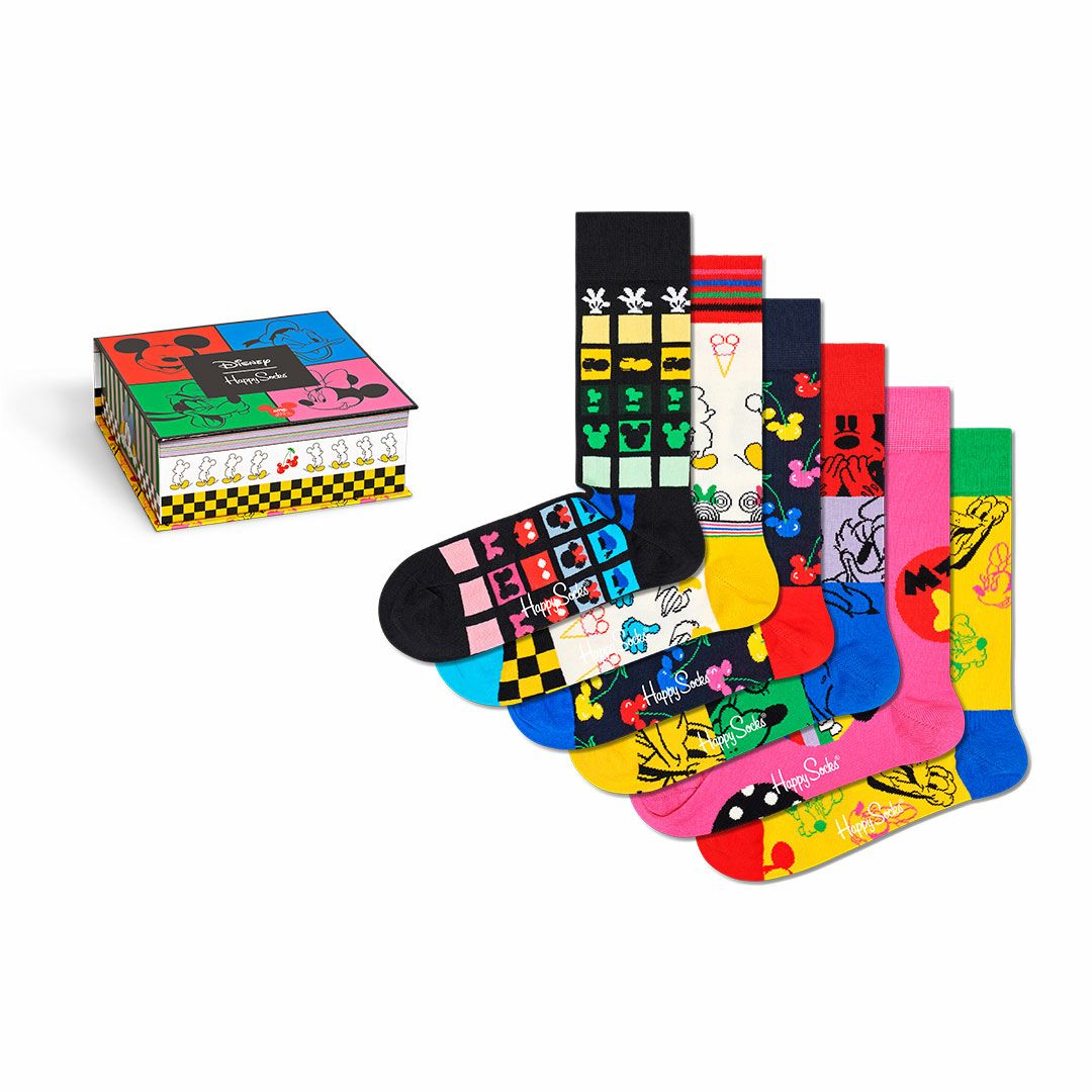 【Limited】Happy Socks × Disney ( ディズニー ) GIFT BOX 6足セット メンズ ＆ レディース <img src='/banner_images/banner_0000000186.gif'>