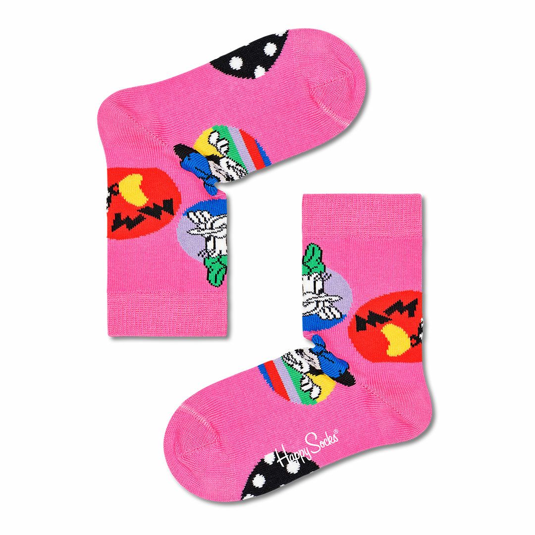 【Limited】Happy Socks × Disney   Daisy & Minnie Dot  子供 クルー丈ソックス <img src='/banner_images/banner_0000000188.gif'>