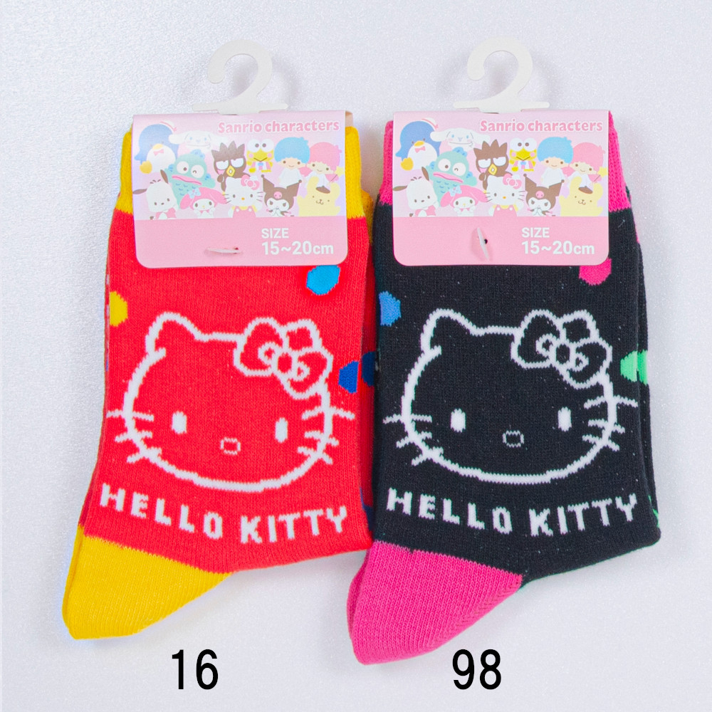 キッズ 子供  クルー丈 ソックス カラフルドットシリーズ