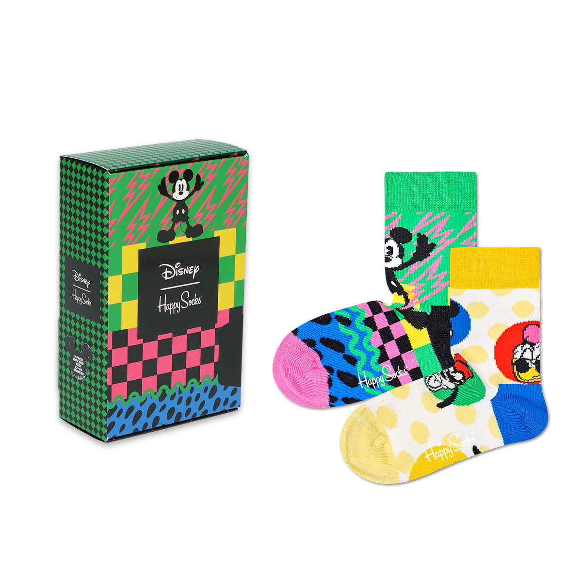 DISNEY GIFT SET 2足組 ギフトセット クルー丈 ソックス 靴下 KIDS ジュニア キッズ 子供 綿混 靴下