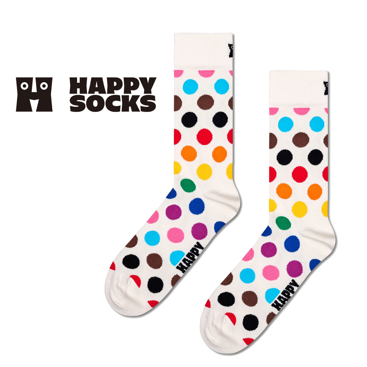 【23FW MAIN】 Pride Dots （ プライド ドット ）クルー丈 ソックス 靴下 ユニセックス メンズ ＆ レディース 10231165