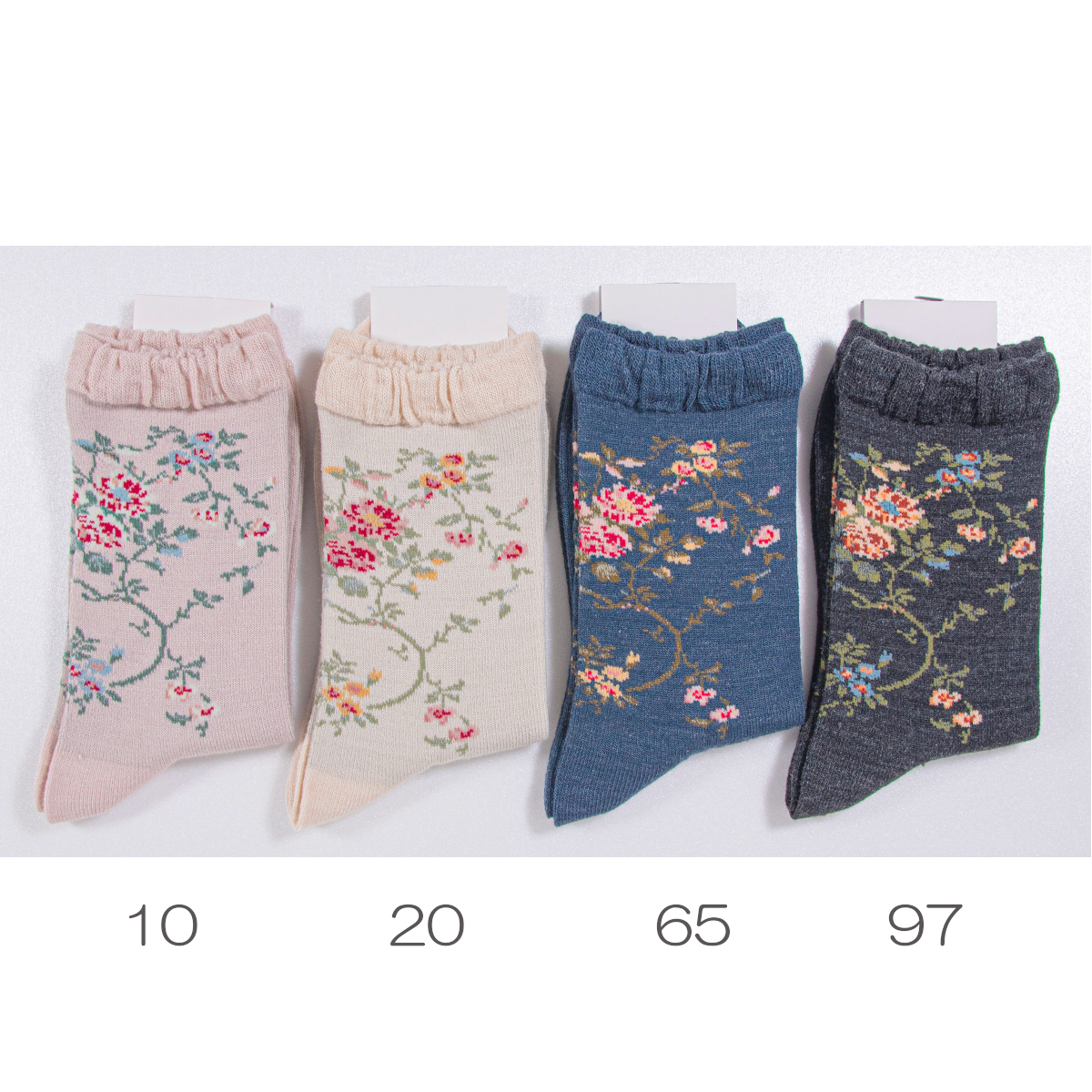毛混 Montoney garden レディース クルー丈 ソックス