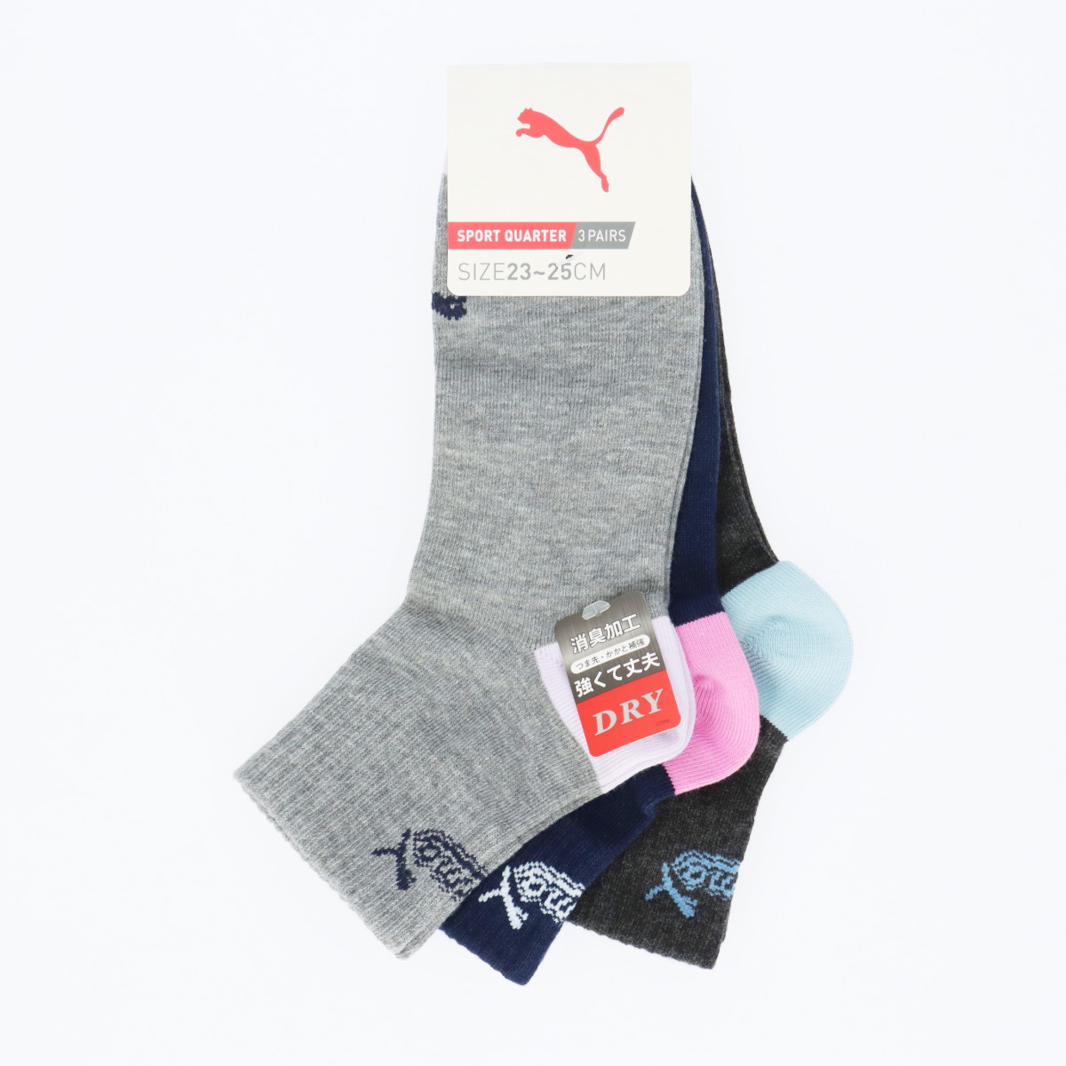 PUMA プーマ ３足組 スニーカー丈ソックス