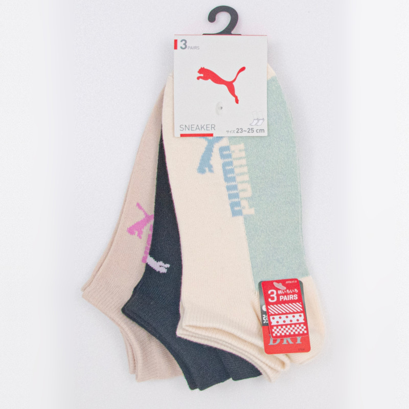 PUMA プーマ ３足組 スニーカー丈ソックス
