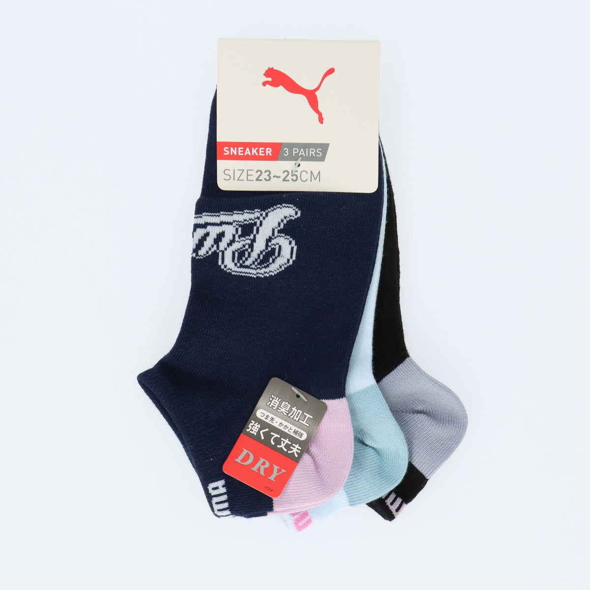PUMA プーマ ３足組 スニーカー丈ソックス