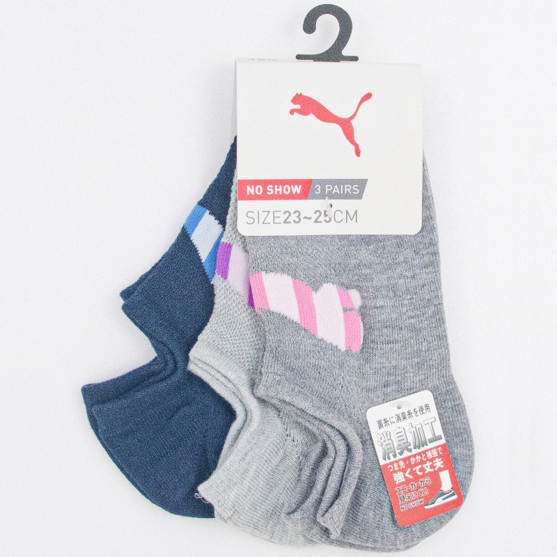 PUMA プーマ ３足組 スニーカー丈ソックス