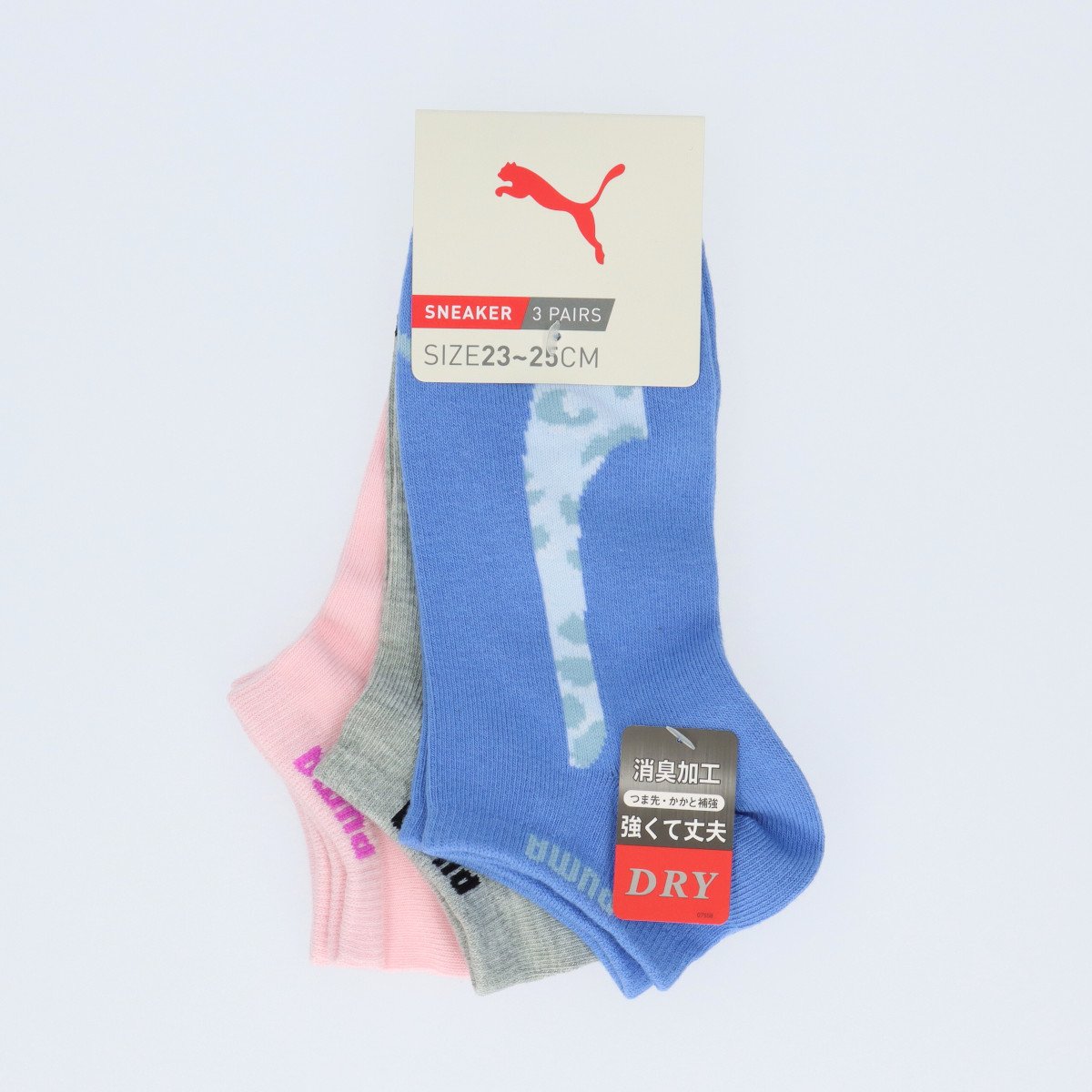 PUMA プーマ ３足組 スニーカー丈ソックス